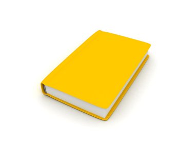 Yellow notebook clipart