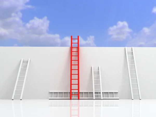 Succes ladder — Stockfoto