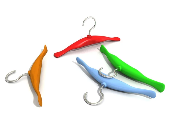Color hangers — Stock Photo, Image
