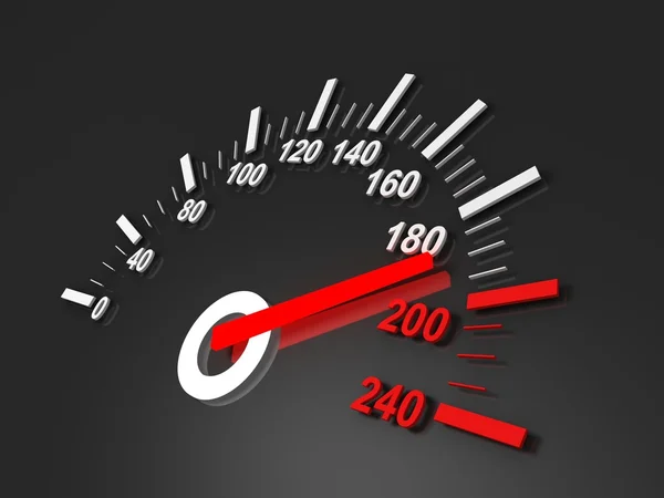 stock image Black speedometer