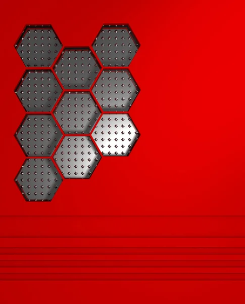 Abstrakt dynamiska röd bakgrund — Stockfoto