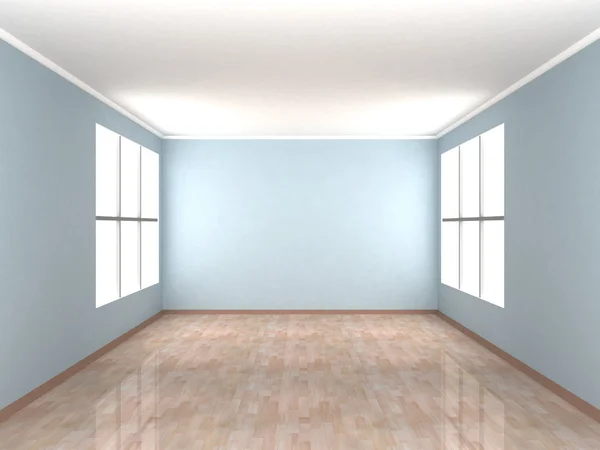 Blue empty interior — Stock Photo, Image
