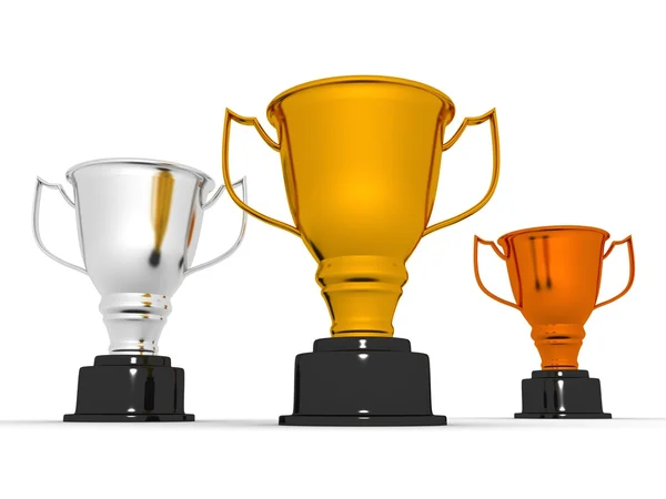 Trophy cups — Stock Photo, Image