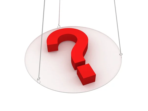 Red question mark — Stock Photo, Image