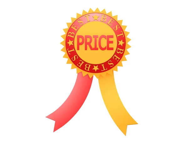 Tecken bästa pris etikett — Stockfoto