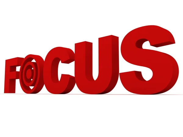 Focus red word — Stock Photo, Image