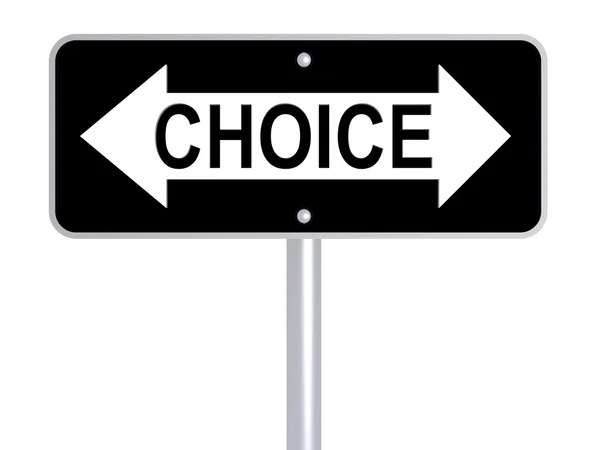 Choice arrow — Stock Photo, Image