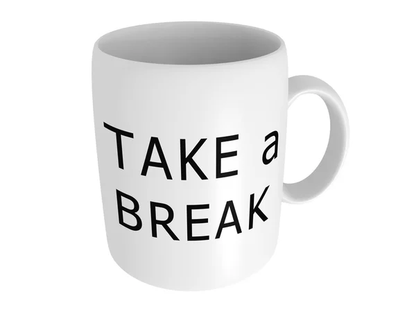 Cup of coffee with text Take a Break — Stock Photo, Image