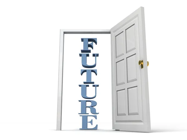 Otwarte drzwi na przyszłość — Zdjęcie stockowe