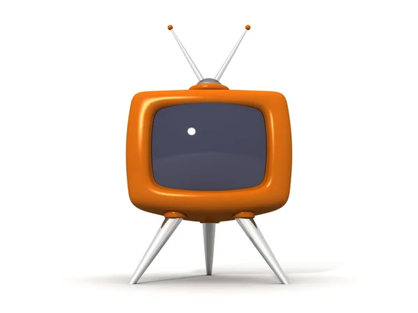 Illustratie van een ouderwetse televisie — Stockfoto