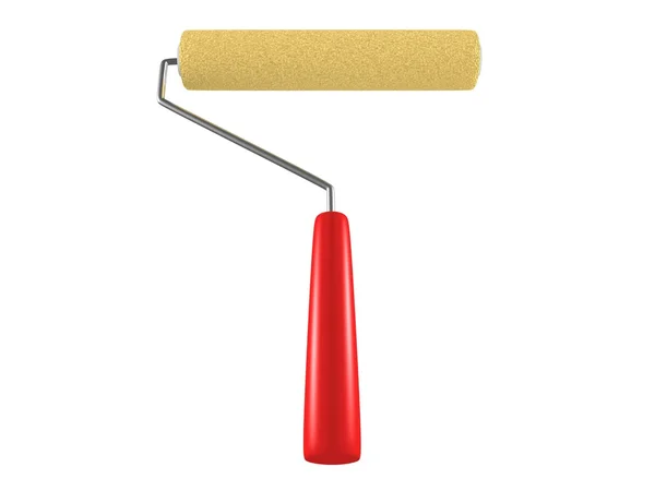 Paint roller on white — Stock Photo, Image