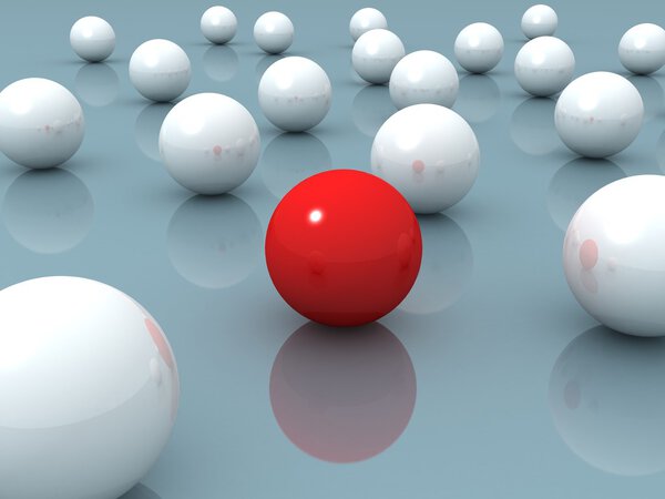 Leader of group. leadership concept