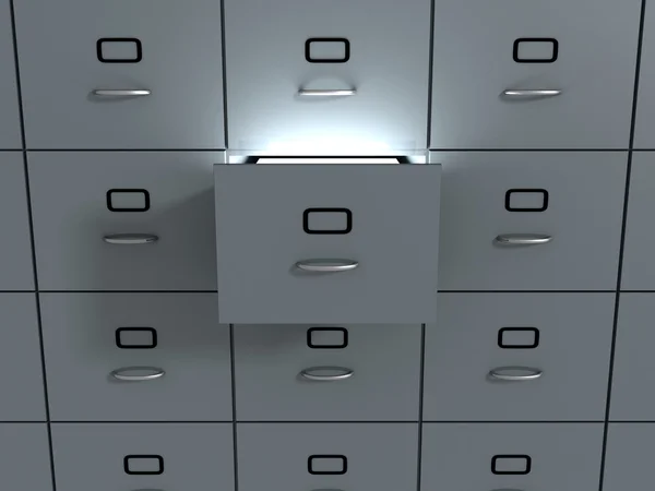 Filing office cabinet. — Stock Photo, Image