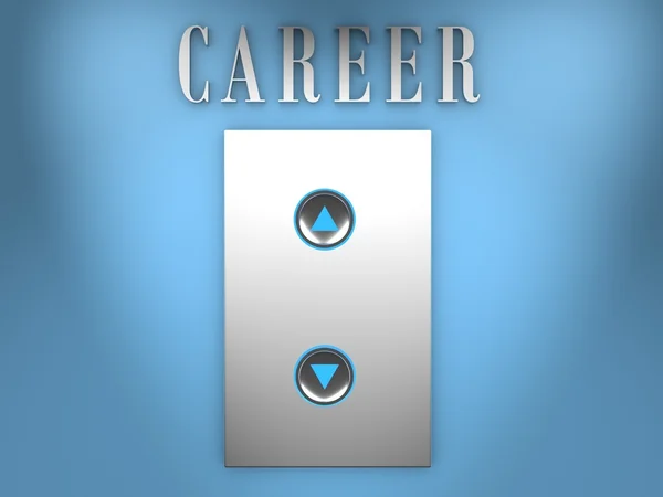 Career lift elevator success concept