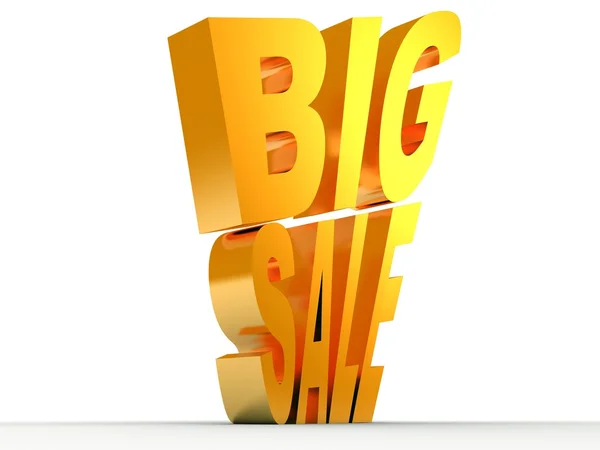 Golden giant big sale icon — Stock Photo, Image