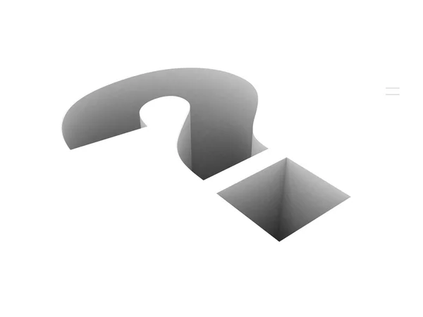 Question mark hole. problem concept — Stock Photo, Image
