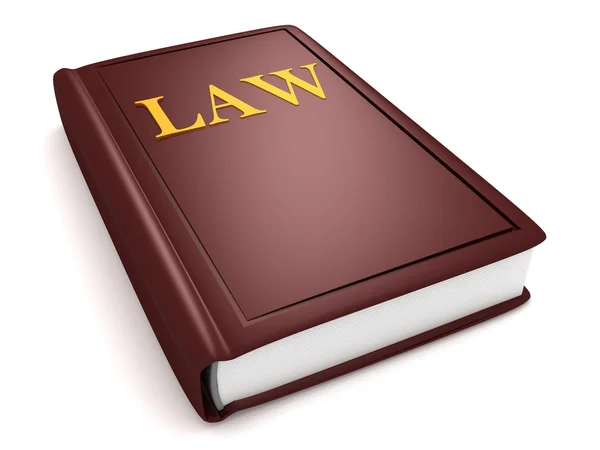 Brown law book — Stock Photo, Image