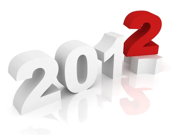 Novos números do ano de 2012 — Fotografia de Stock