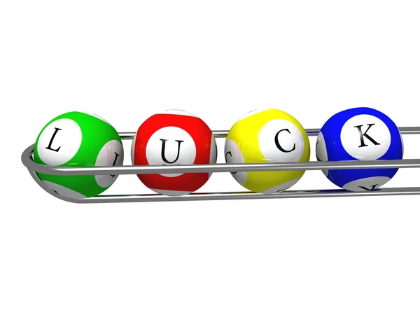 Luck lottery balls — Stock Photo, Image