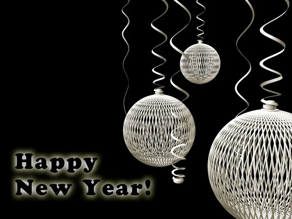 Feliz Año Nuevo saludos fondo — Foto de Stock