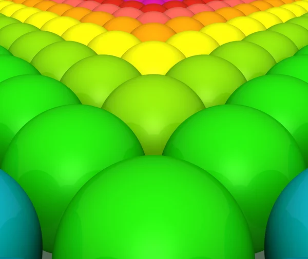 Цветные радужные шарики фон — стоковое фото