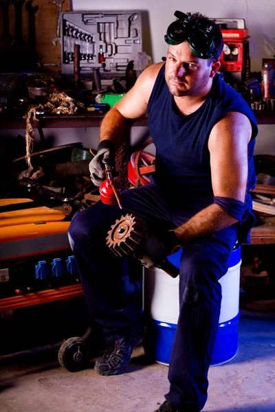 Mechanik mężczyzna — Zdjęcie stockowe