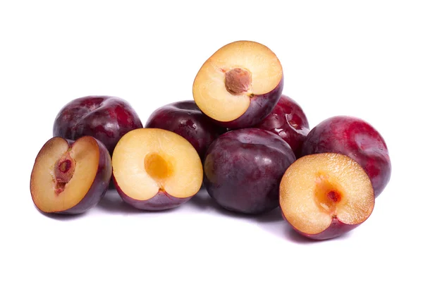 Violet plums — Stock Photo, Image