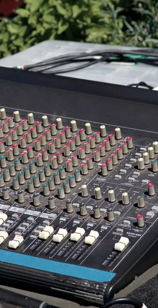 Kábel audio mixer — Stock Fotó