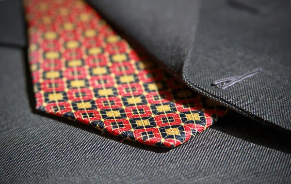 Terno e gravata de perto — Fotografia de Stock