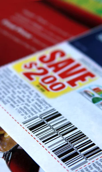 Saving coupons — Stock Photo, Image