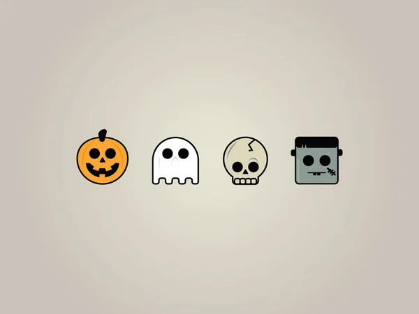 Ícones de Halloween —  Vetores de Stock