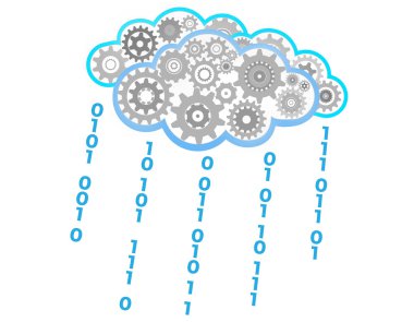 Cloud computing clipart