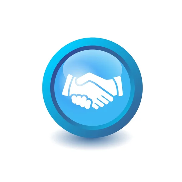 Vector shake hands icon — Stock Vector