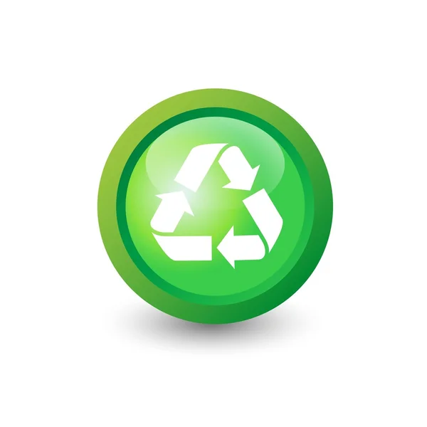 Icona del riciclaggio vettoriale — Vettoriale Stock