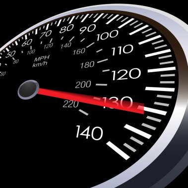 Vector car speed meter clipart