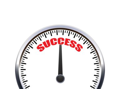 Vector speedometer for success clipart