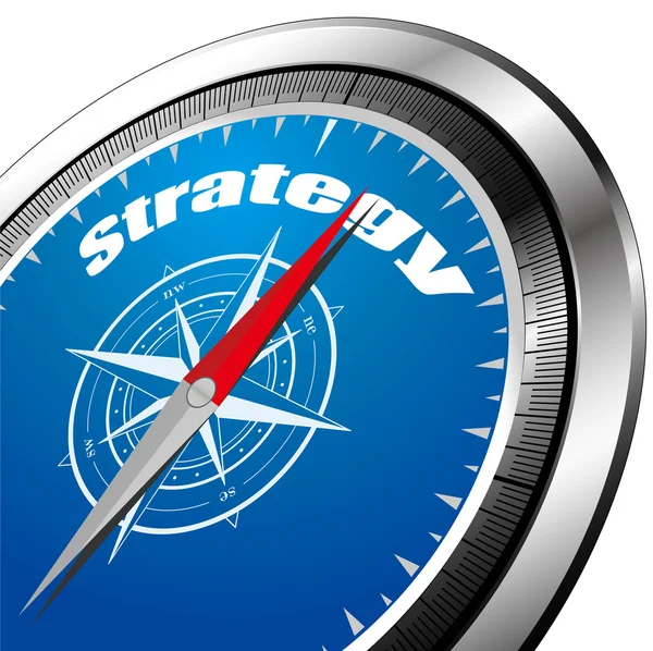 stock vector Vector strategy compass