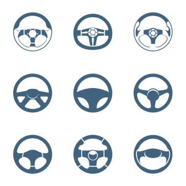 Steering wheel icons | Piccolo series clipart