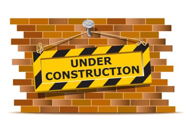 Under construction wall clipart