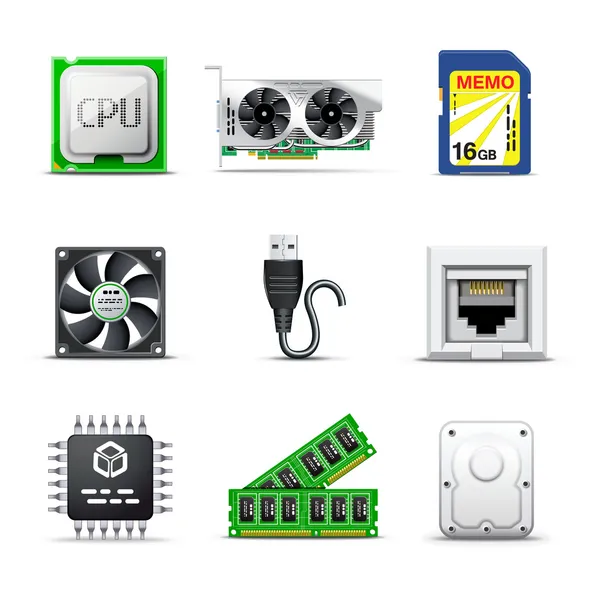 Computer Parts and Devices icons Stock Vector by ©stoyanh 60351195-saigonsouth.com.vn