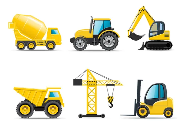 Machines de construction série XoBella — Image vectorielle