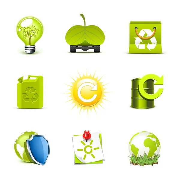 Ecology icons 2 | Bella series — Stock Vector