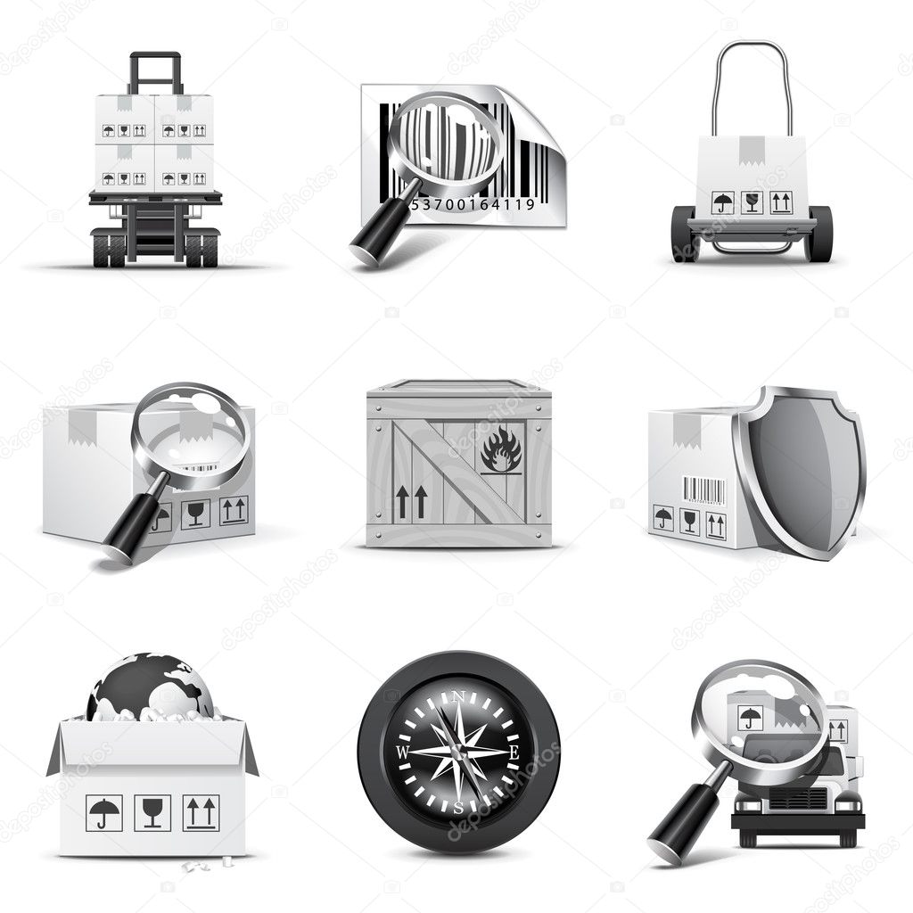 Logistic and cargo icons | Bella series