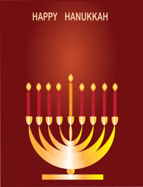 Jewish religious holiday Hannukkah. clipart