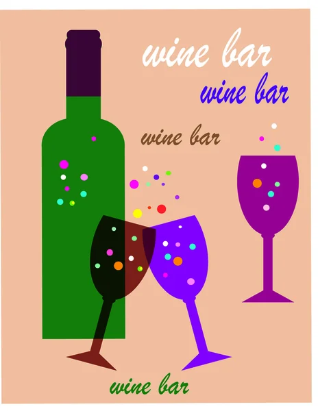 Weinbar, Hintergrund. Stockbild