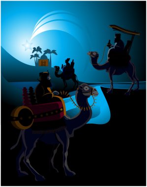 Three wise men clipart