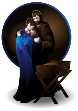 Nativity scene clipart