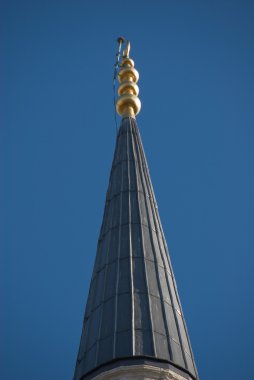 bir minare Camii ve üst dekorasyon