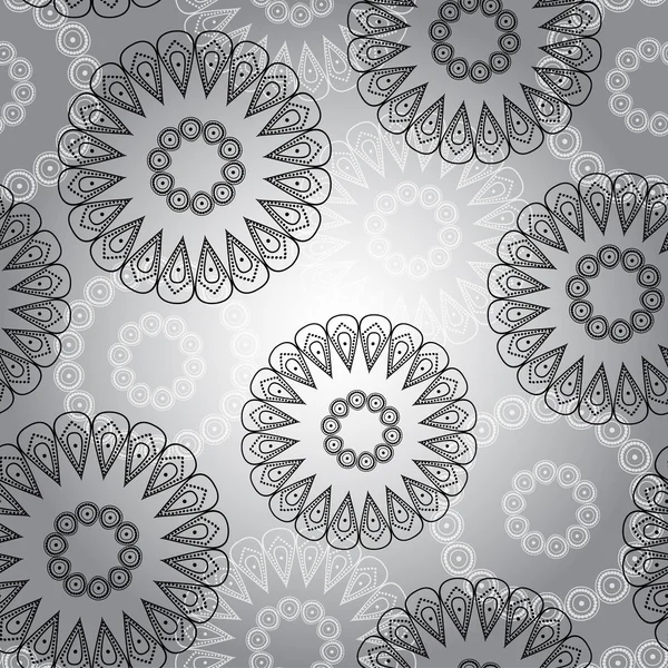 Vector abstract circles seamless pattern — Stock Vector