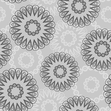 Vector abstract circles seamless pattern clipart